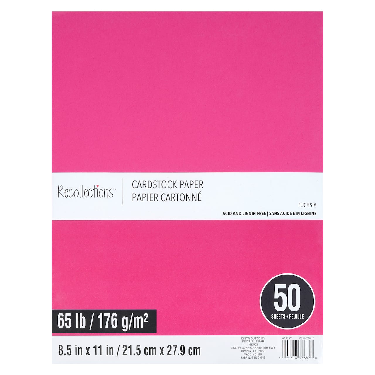 8.5" x 11" Cardstock Paper by Recollections™, 50 Sheets